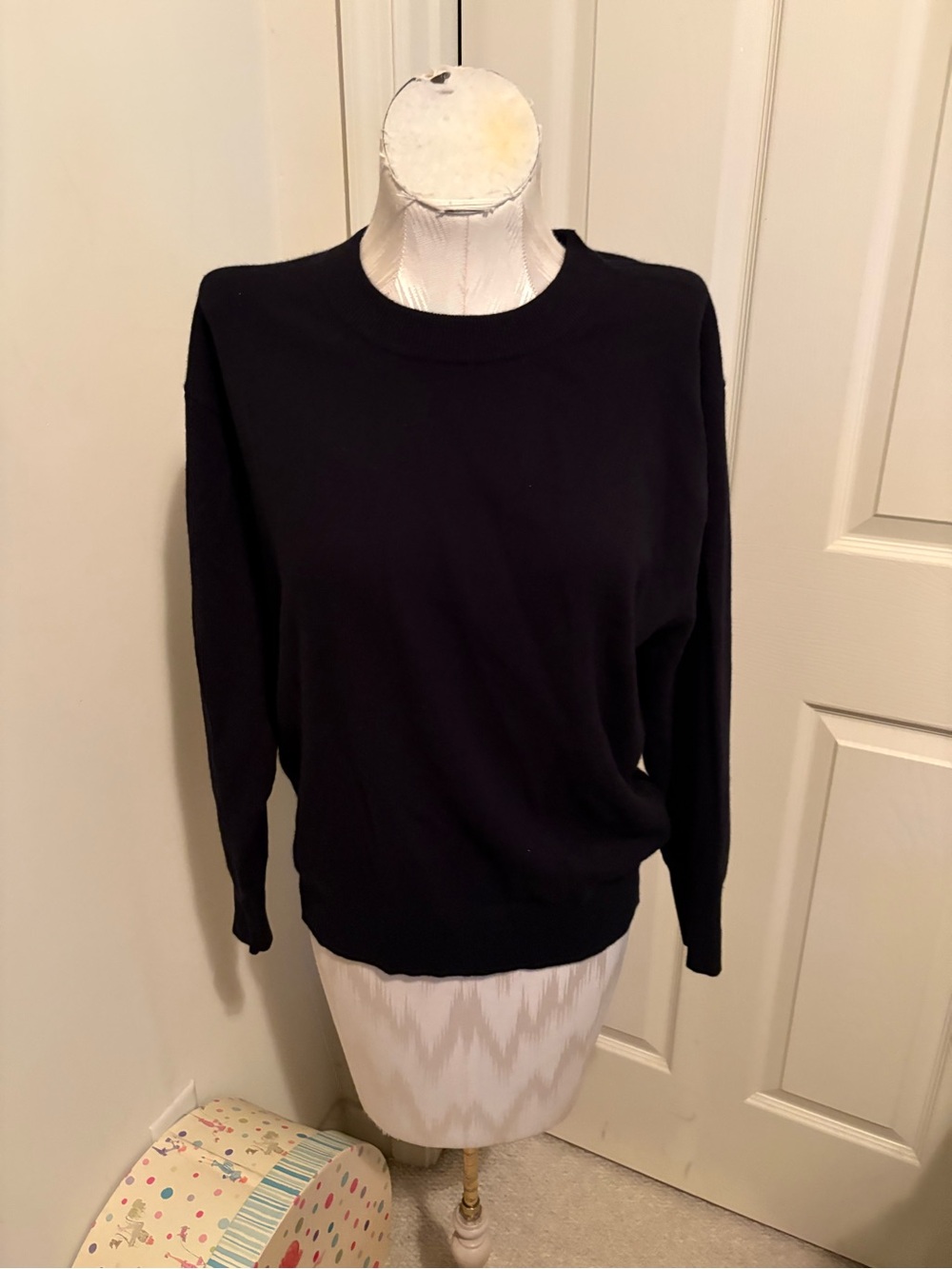 J. Crew Black Crewneck Sweater nwt XXS $299